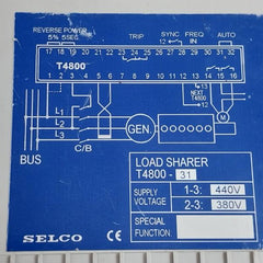 Selco Load Sharing Controller Module 380-440Vac 50/60Hz T4800-31