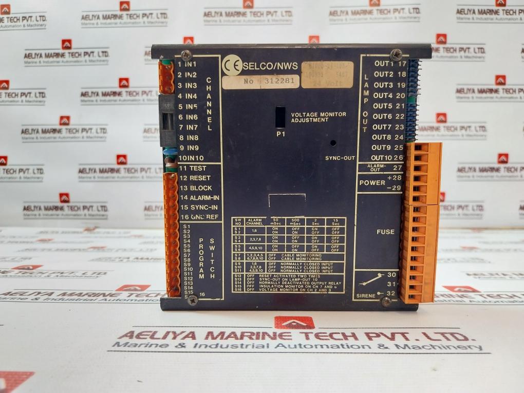 Selco M1000-24-10B Alarm Annunciator 24 Volt