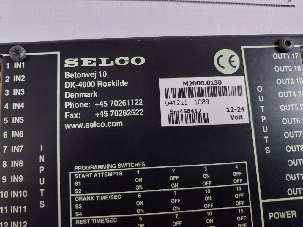 Selco M2000.0130 Alarm Engine Controller 12-24V