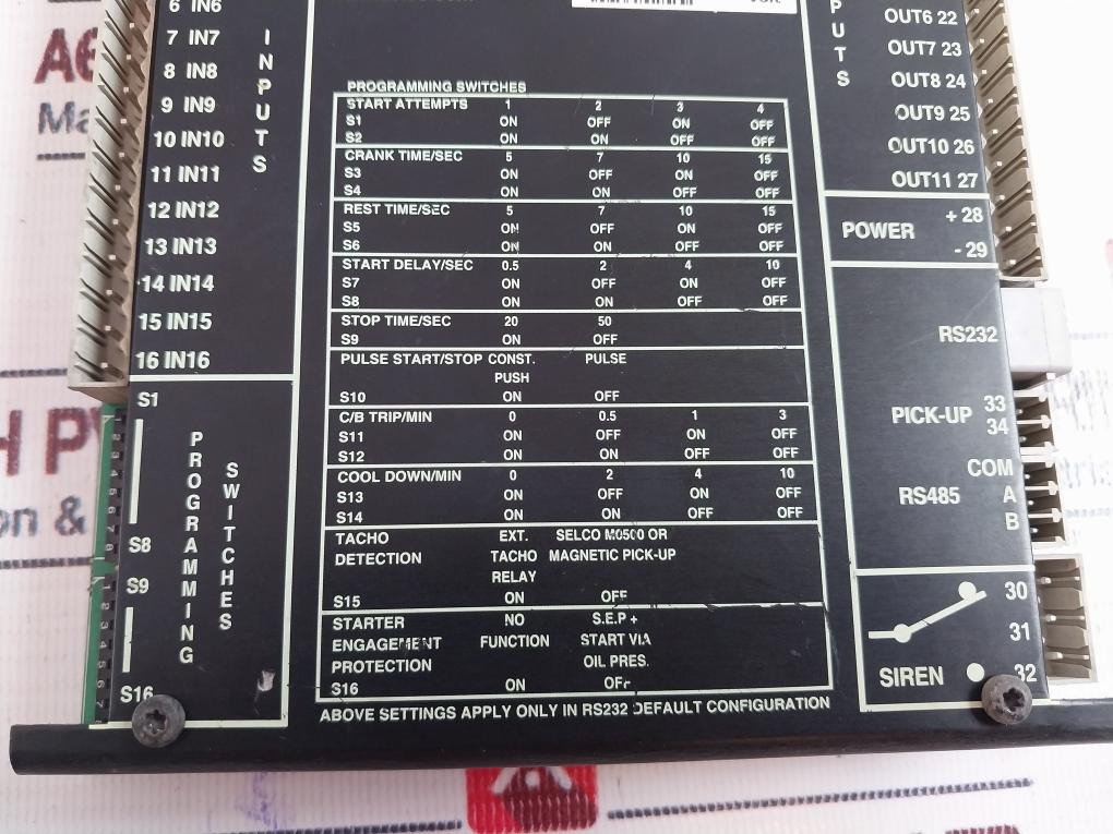 Selco M2000.0130 Alarm Engine Controller 12-24V