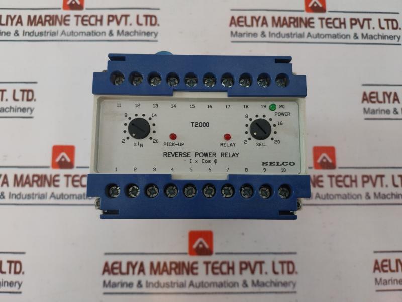 Selco T2000-02 Reverse Power Relay 1-3 450V Ac, 5A