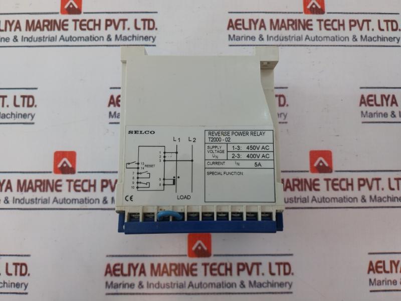 Selco T2000-02 Reverse Power Relay 1-3 450V Ac, 5A