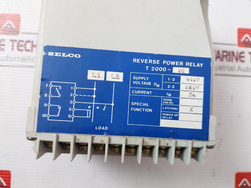 Selco T2000-02 Reverse Power Relay 440V 380V