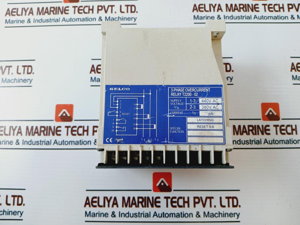 Selco T2200-02 3-Phase Over-Current Relay 5A