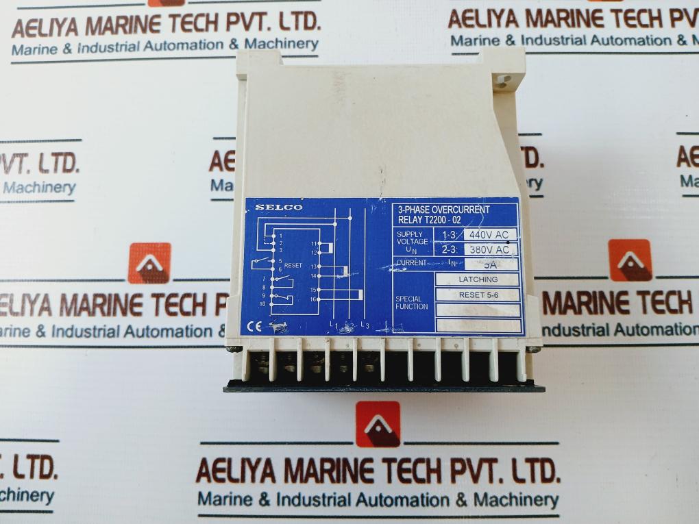 Selco T2200-02 3-phase Over-current Relay 5A