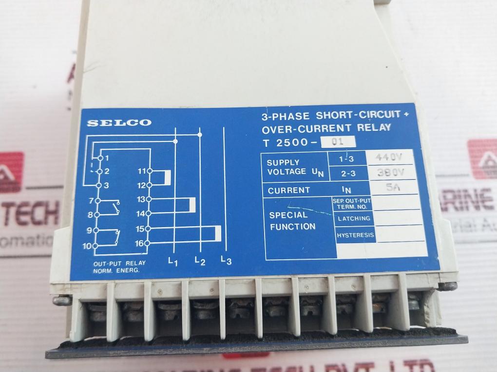 Selco T2500 3-phase Short-circuit Over-current Relay