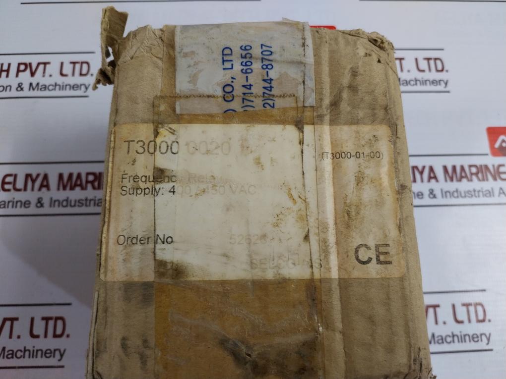 Selco T3000-01 Frequency Relay 1-3 450V Ac, 2-3 400V Ac, 40-70Hz