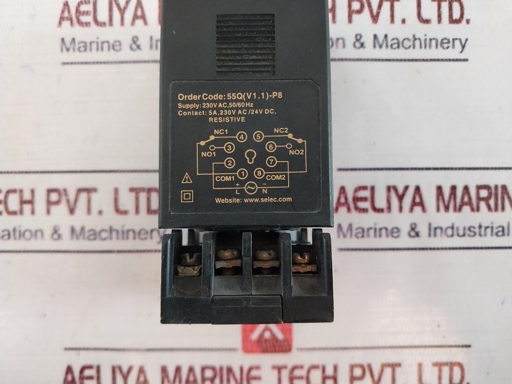 Selec 55q (V1.1)-p8 Panel Mounted Timer 230v Ac, 50/60hz