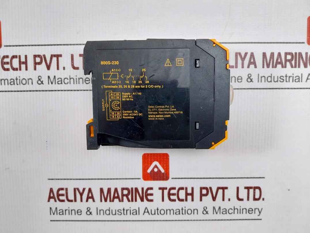 Selec 800s-1-on-60s Interval Analog Timer A1/a2 230v Ac 50/60hz