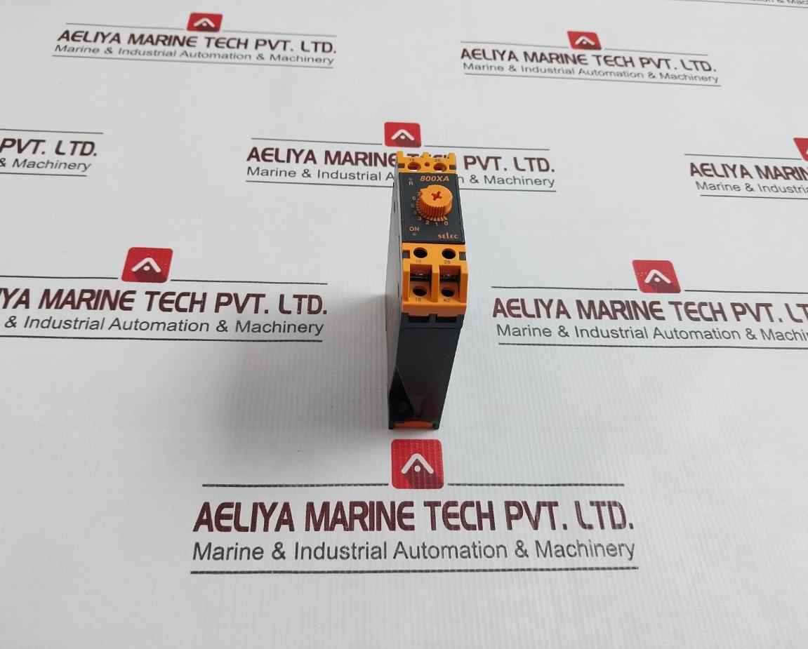 Selec 800xa Analog Timer-22.5mm Din Rail 50/60hz 5a 250v Ac 24v Dc
