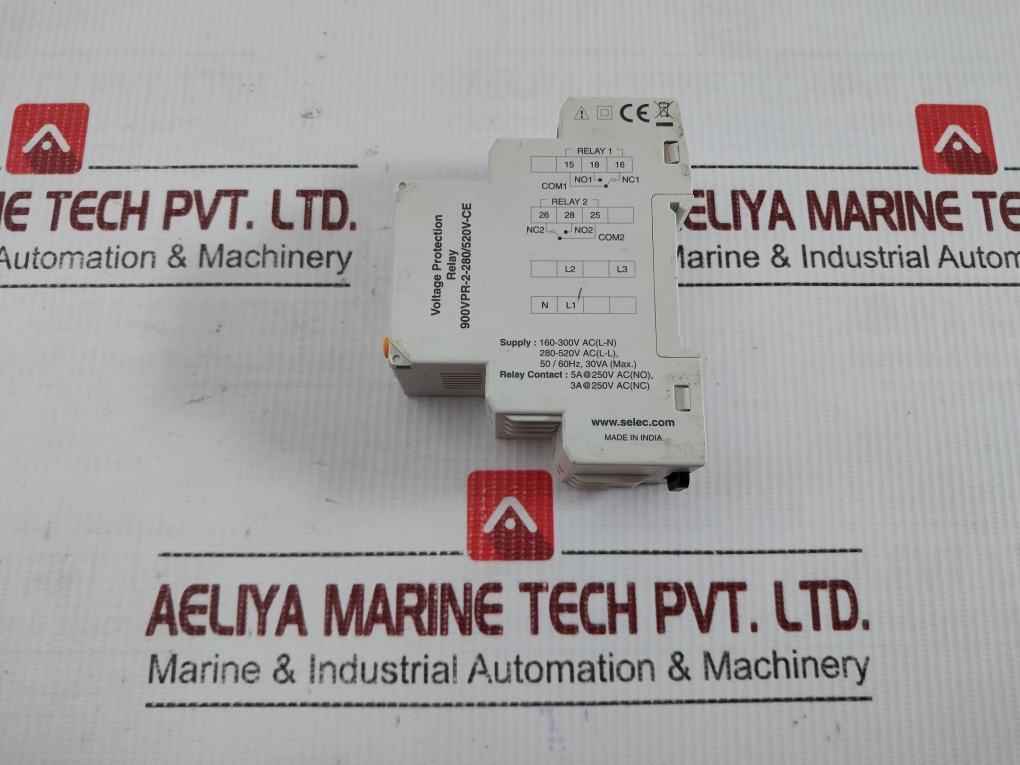 900Vpr-2-280/520V-ce Voltage Protection Relay Selec 160-300V Ac (L-n)