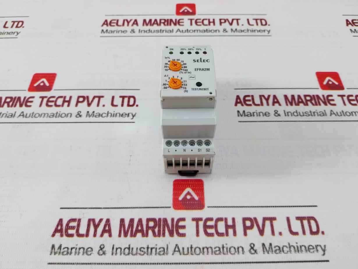 Selec Efra2M Analog Earth Leakage Relay 8A 85V To 270V Ac/Dc