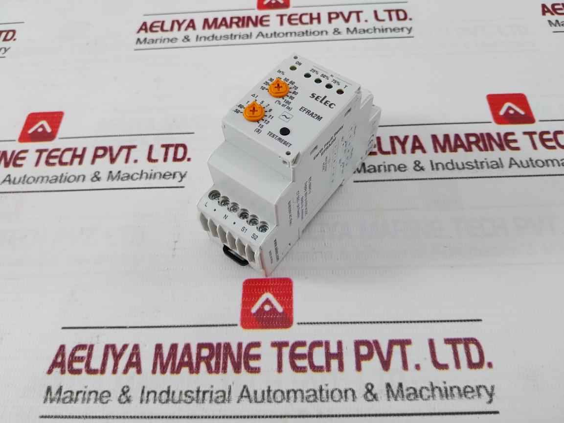 Selec Efra2M Analog Earth Leakage Relay 8A 85V To 270V Ac/Dc