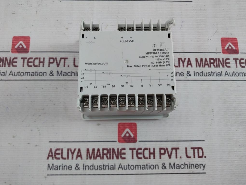Selec Mfm383A Multifunction Meter 50/60Hz 100 To 240Vac
