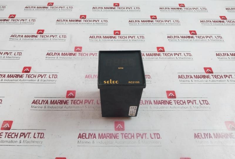Selec Rc2100 Rate Indicator 90-270V Ac/Dc 12V Sensor Supply 72X72Mm