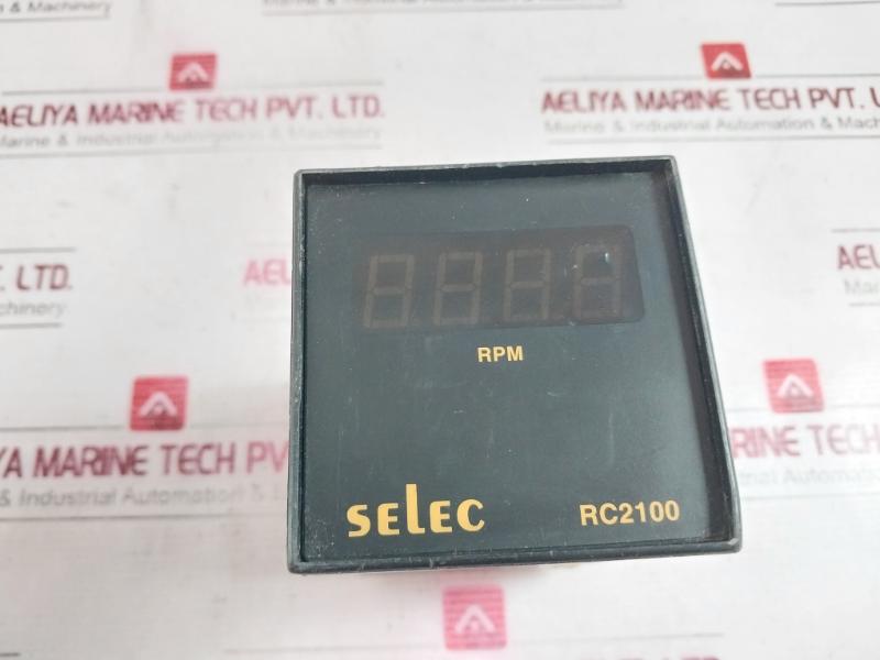 Selec Rc2100 Rate Indicator 90-270V Ac/Dc 12V Sensor Supply 72X72Mm