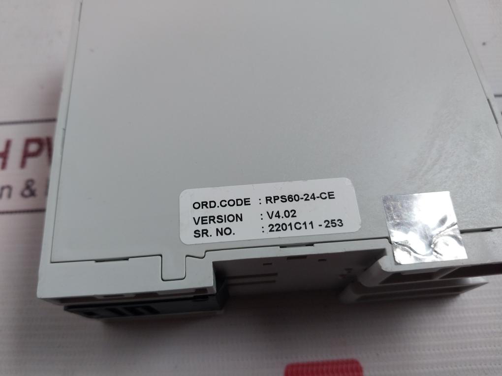 Selec Rps60-24-ce Din Rail Mounted Power Supply V4.02 24Vdc 2.5A 60W