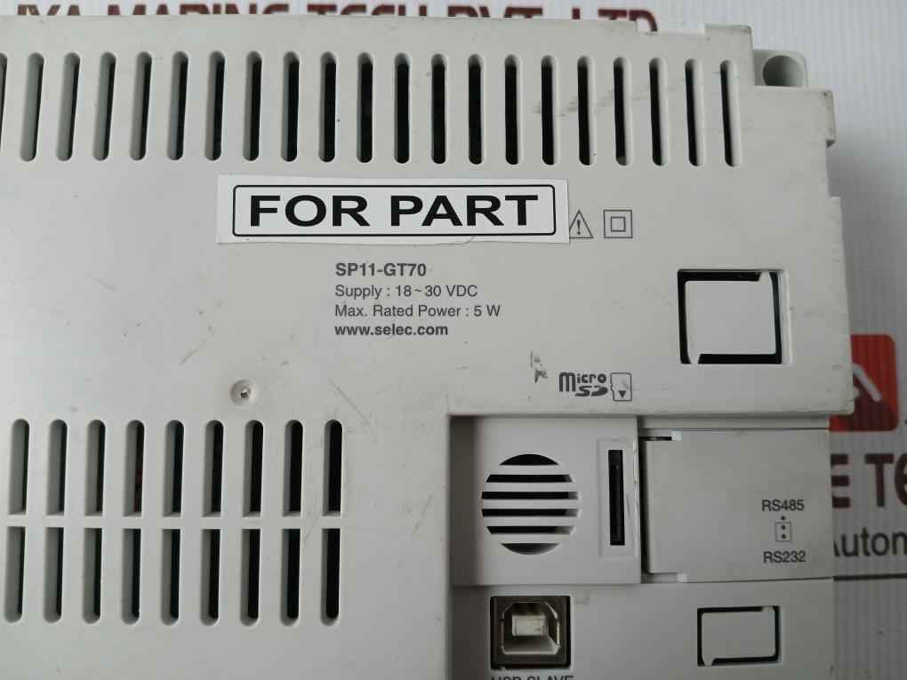 Selec Sp11-gt70 Hmi Display Panel 18-30Vdc 5W (Not Working)