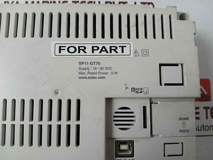 Selec Sp11-gt70 Hmi Display Panel 18-30Vdc 5W (Not Working)