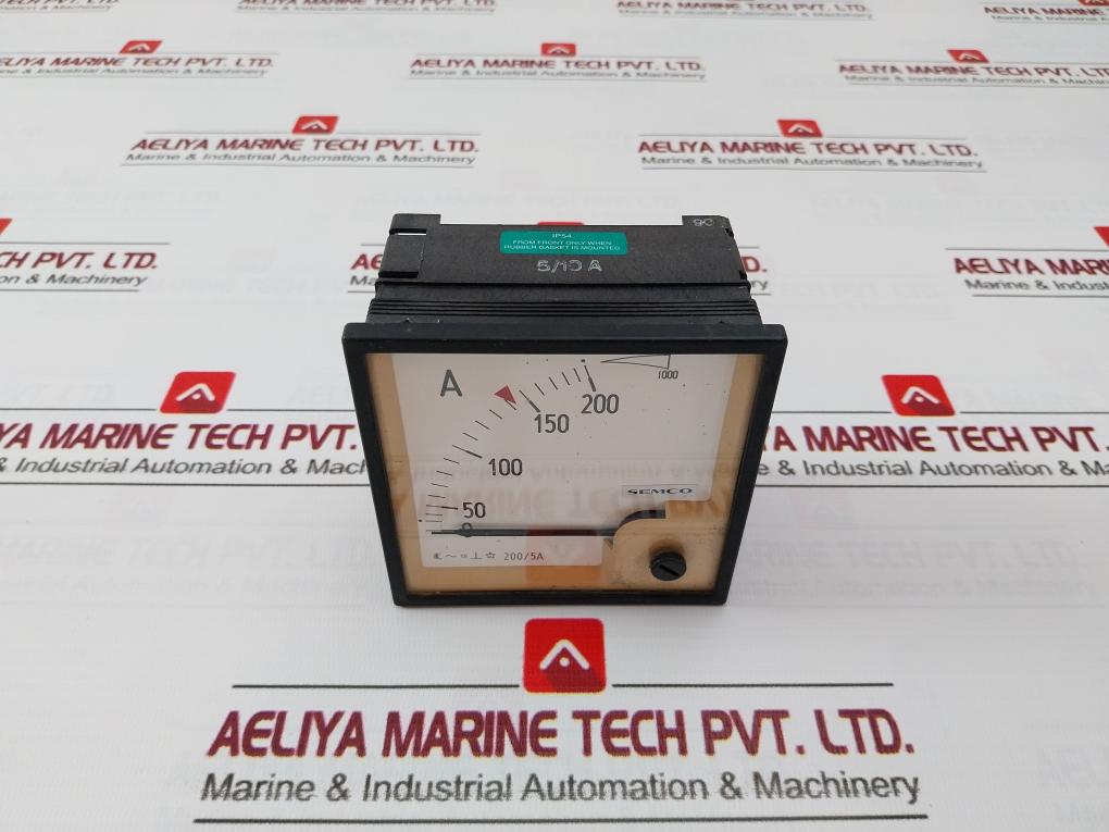 Semco 200/5A Analog Ammeter 5A/10A Ip54