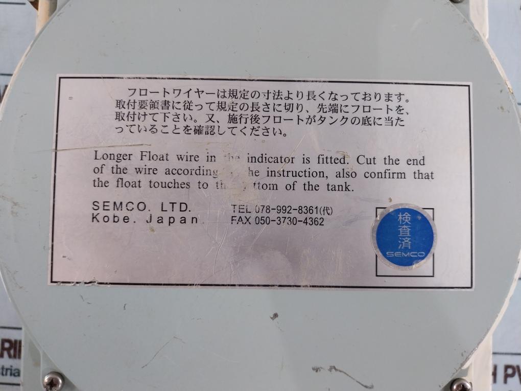 Semco Liquid Level Indicator 0-250 Cm