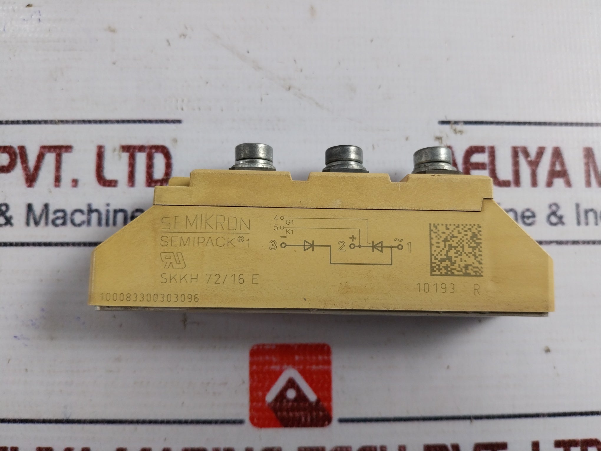 Semikron Semipack 1 Skkh 72/16 E Thyristor Module