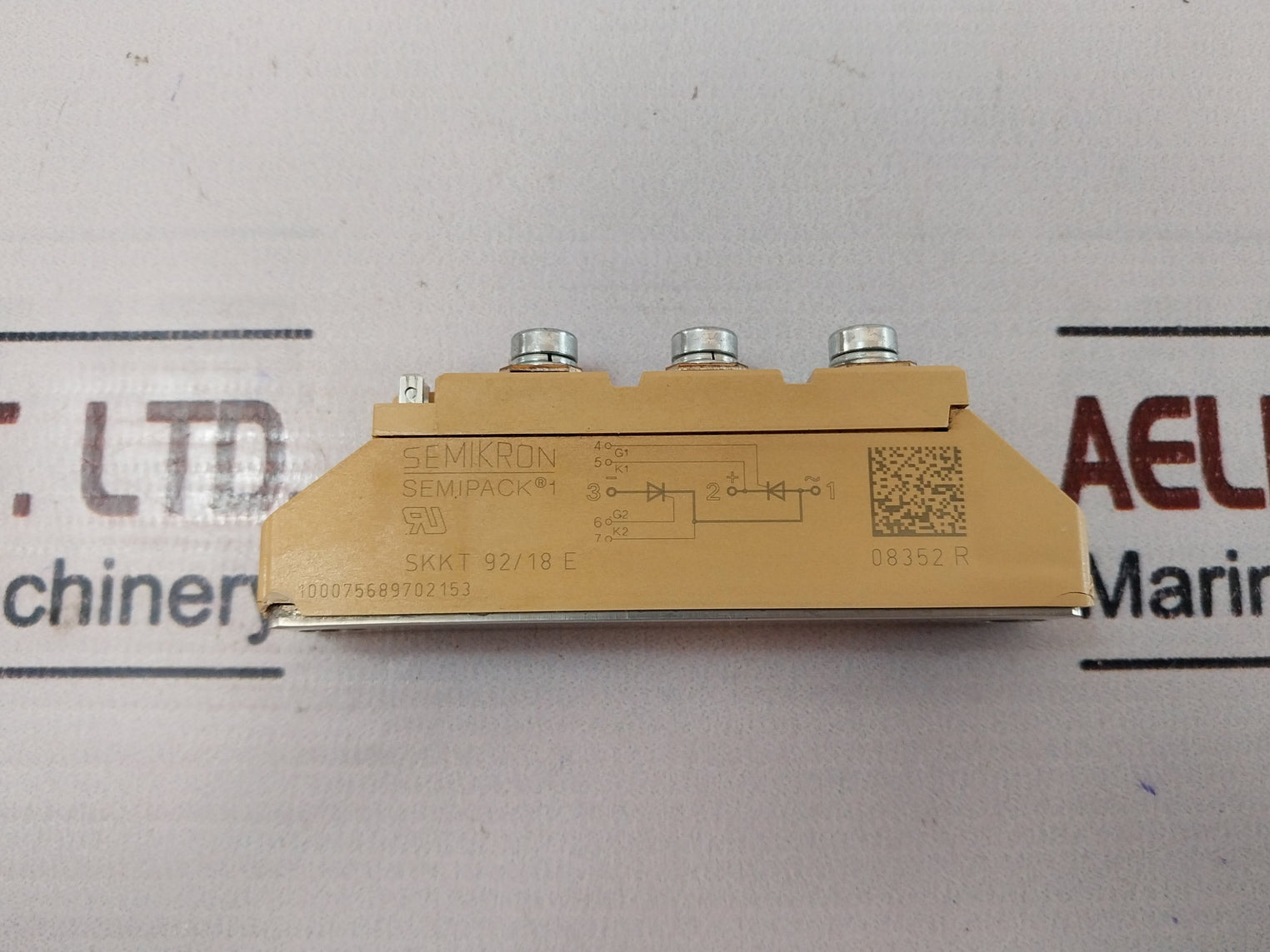 Semikron Semipack 1 Skkt 92/18 E Thyristor Module 08352 R
