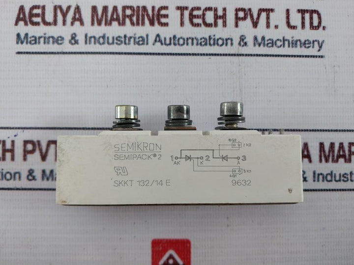 Semikron Semipack 2 Skkt 132/14 E Thyristor Module
