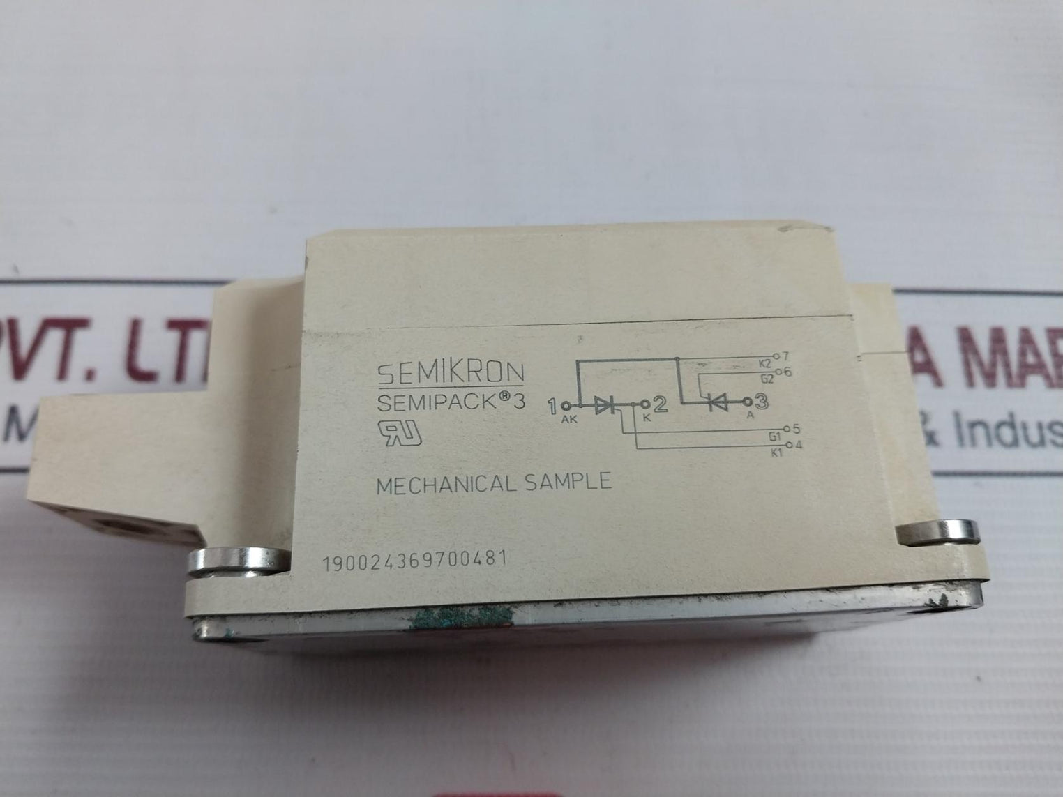 Semikron Semipack 3 Mechanical Sample Thyristor Module