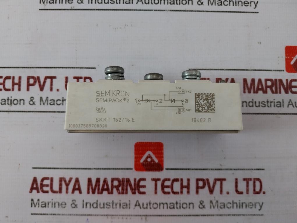 Semikron Skkt 162/16 E Semipack 2 Thyristor Module 18482r 100037589708820