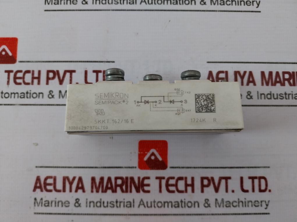 Semikron Skkt 162/16e Thyristor Module 1724k R 100042979704700