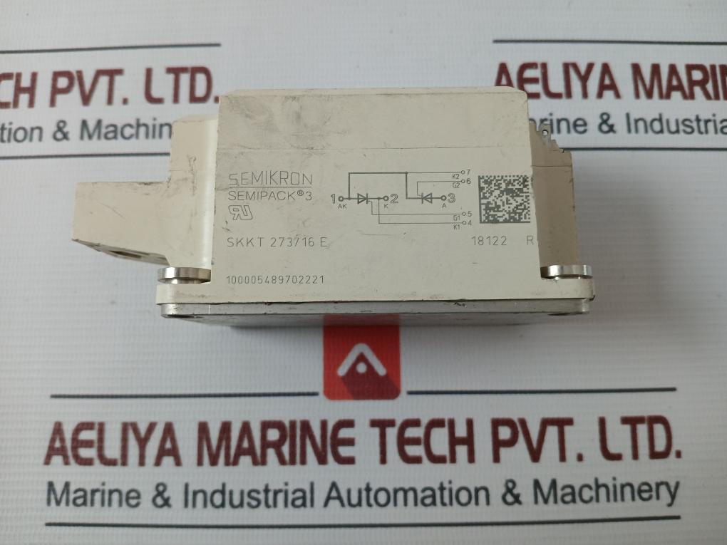 Semikron Skkt 273/16 E Semipack 3 Thyristor Module