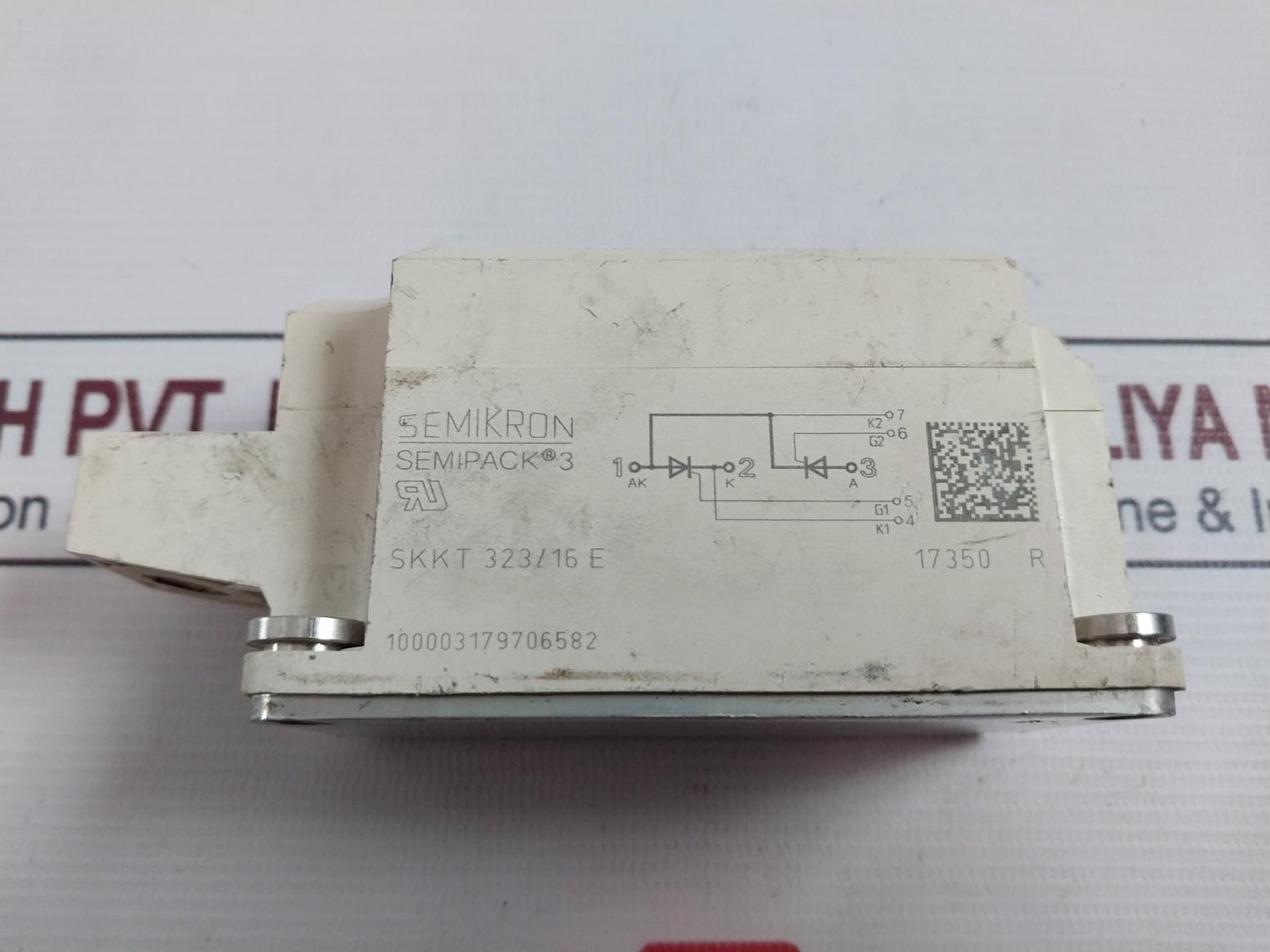 Semikron Skkt 323/16 E Dual Thyristor Module