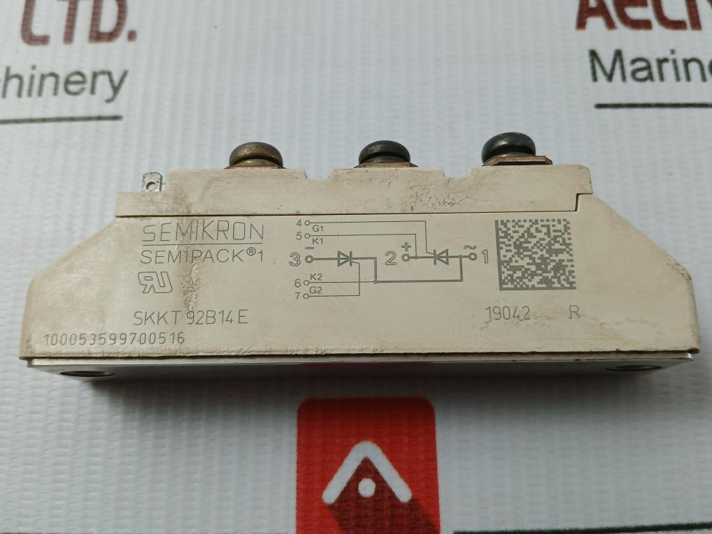 Semipack 1 Thyristor Module Semikron Skkt 92B14E