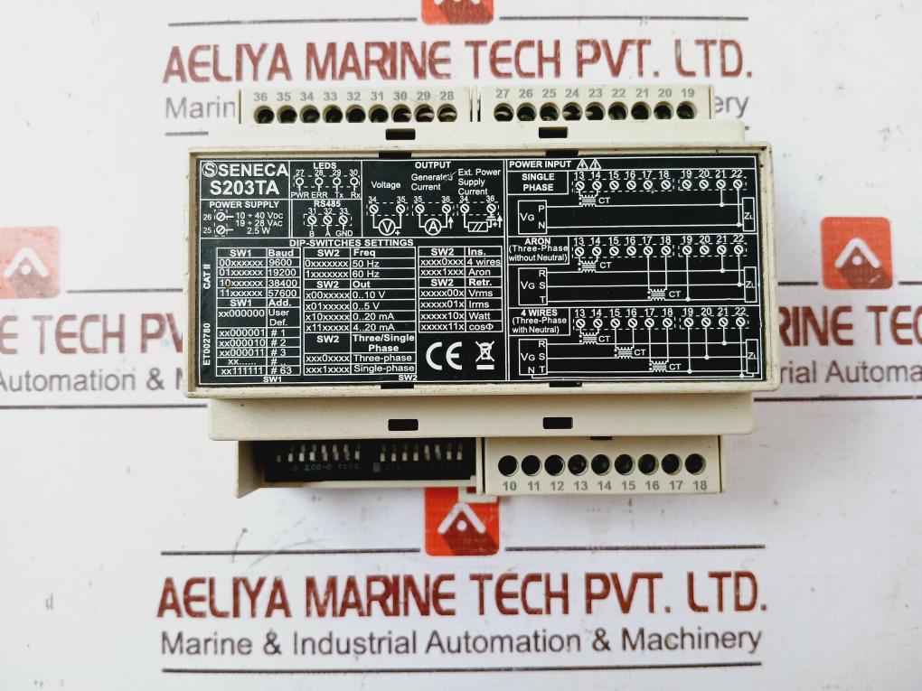 Seneca S203ta Ac 3-phase Network Analyzer 2.5w Sw001344 Et002780