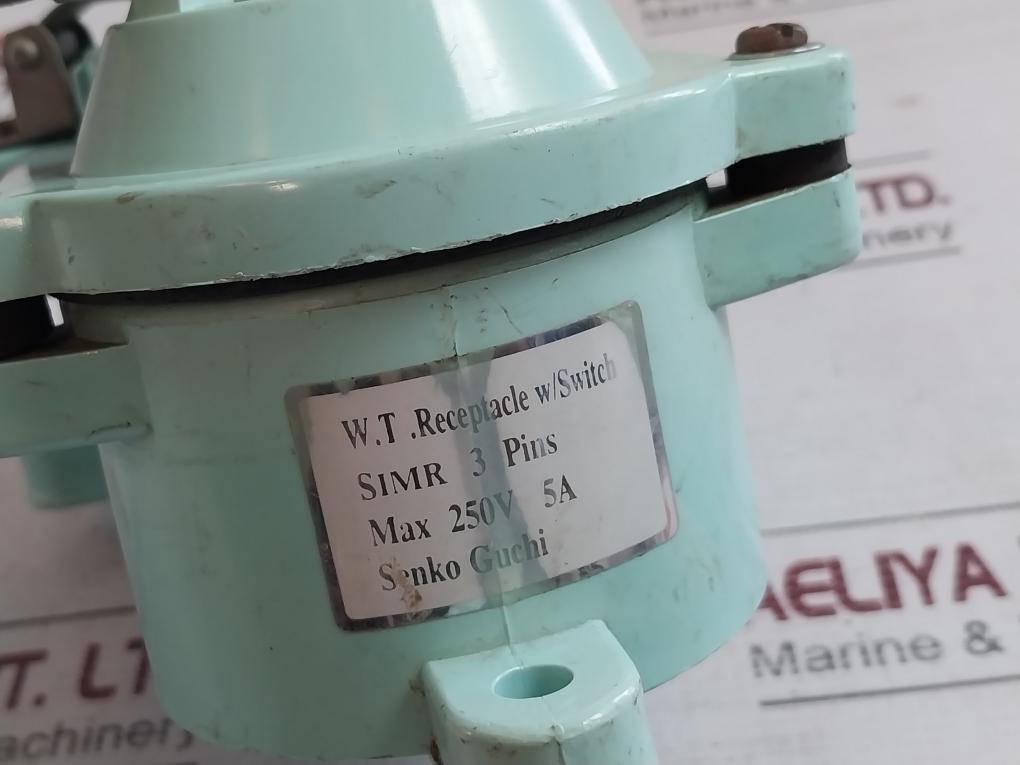 Senko Guchi Simr 3 Pins W.T.Receptacle W/Switch 250V 5A