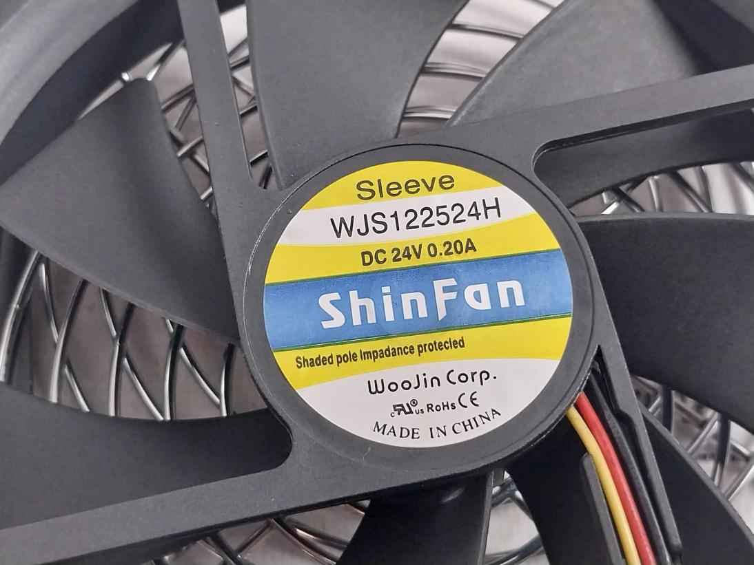 Sensdar Cd1225D24Hb Axial Fan Assembly Panel 80363001-001 Dc24V 0.20A Rev: C