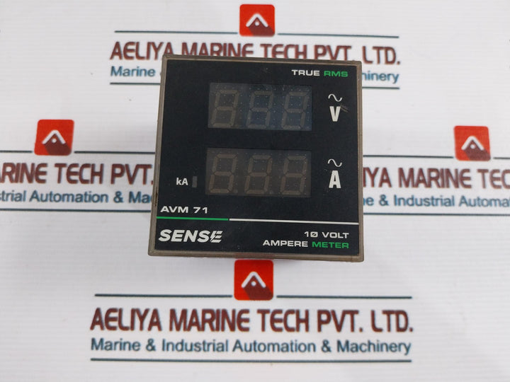 Sense Electric AVM 71 Digital 10 Volt Ampere Meter 230Vac