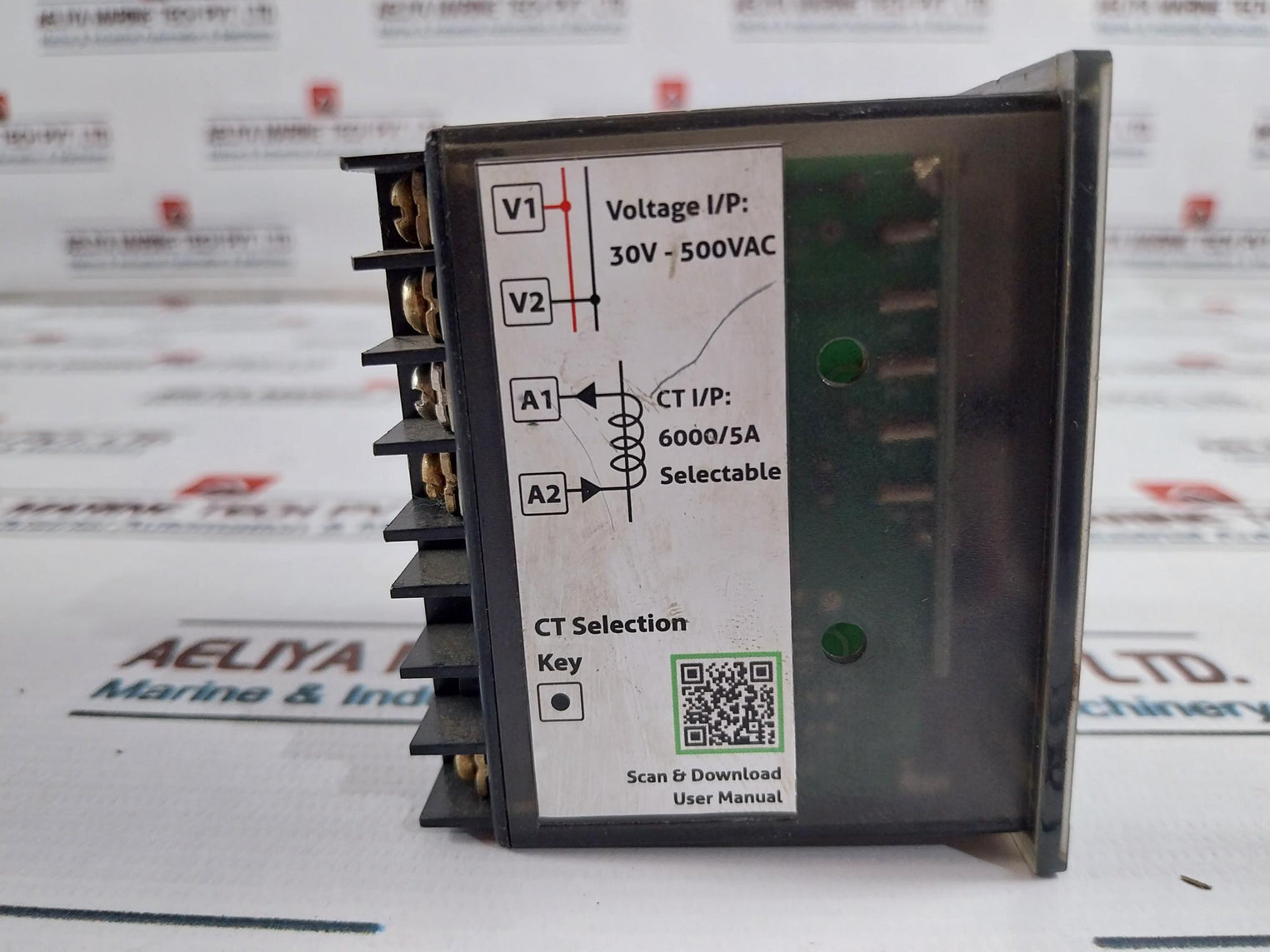 Sense Electric AVM 71 Digital 10 Volt Ampere Meter 230Vac