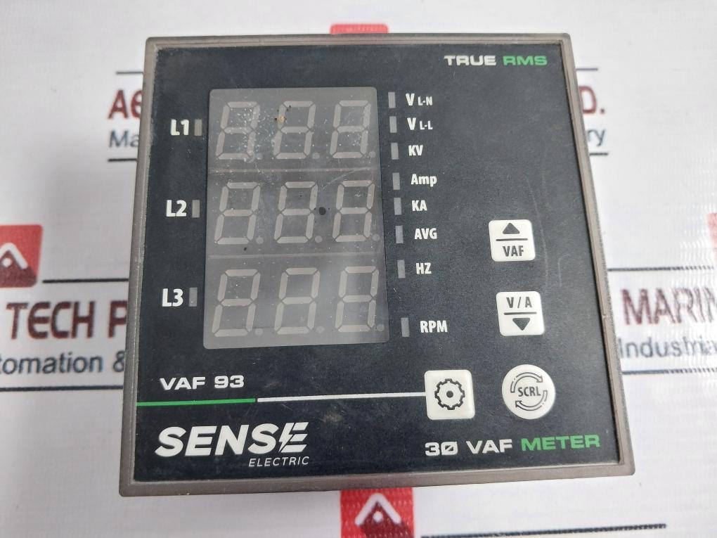 Sense Electric Vaf-93 Digital Vaf Meter 30V To 520Vac