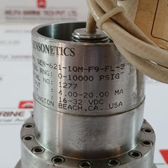 Sensonetics 0-1000 Psig 16-32 Vdc Pressure Transmitter Sen-621-10M-f9-fl-3