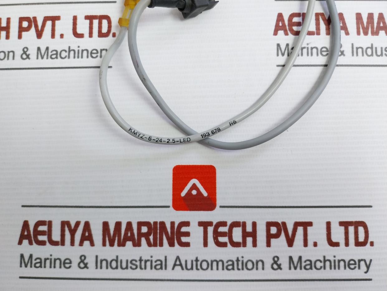 Sensor Connection Cable By Festo 24V Part No: Kmyz-6-24-2.5-led