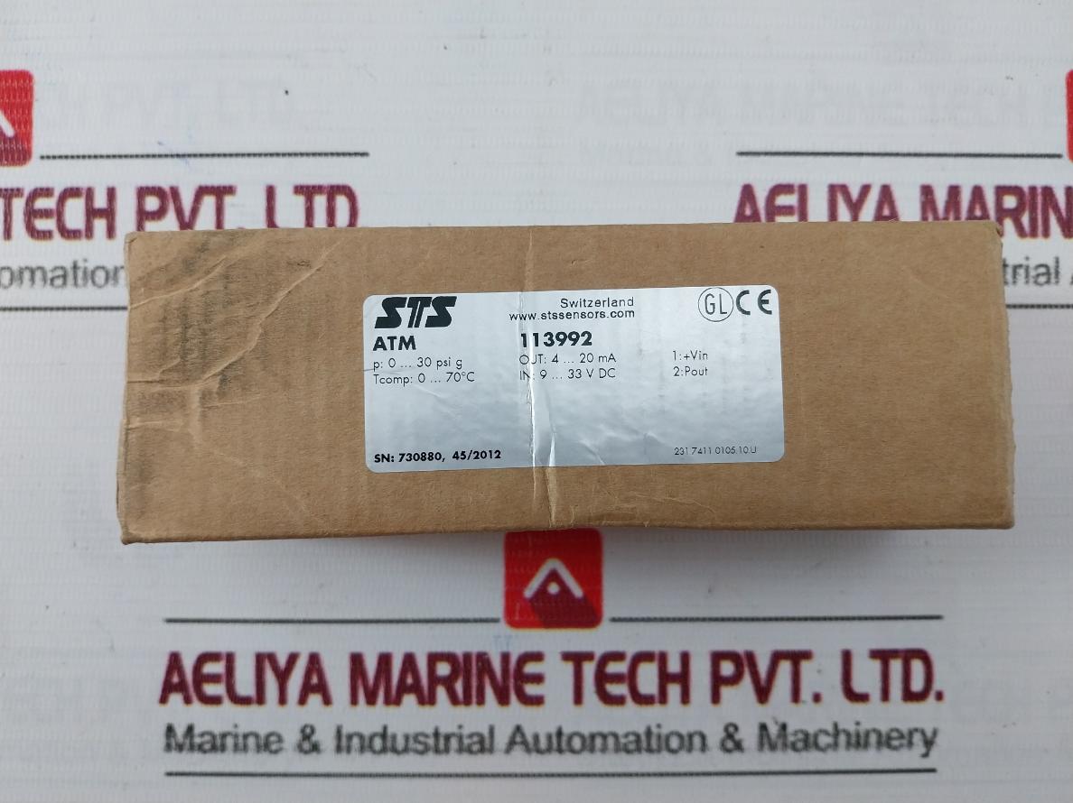 Sensor Technik Simach 113992 Atm Pressure Transmitter 9…33 V Dc Dc 4…20 Ma