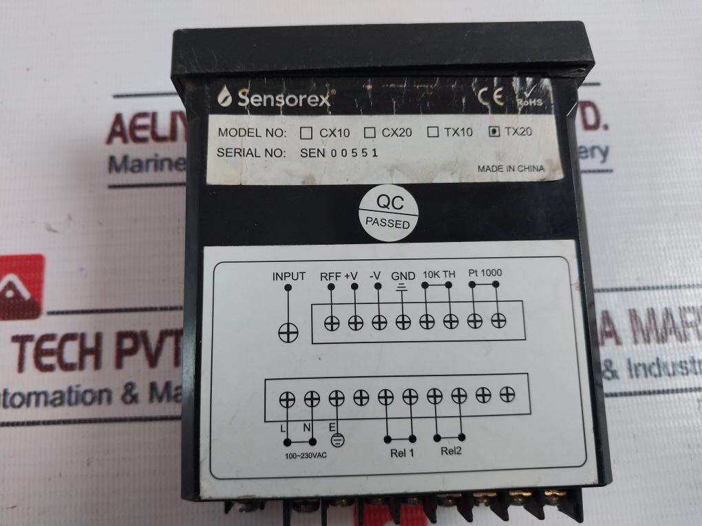 Sensorex Tx20 Ph/orp Controller 100-230vac