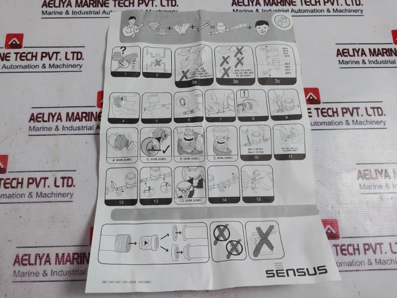 Sensus De-12-mi001-ptb013 Single Jet Water Flow Meter-1"