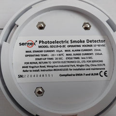 Sentek Sd119-g-2C Smoke Detector Sensor For Home Security System 25Ma