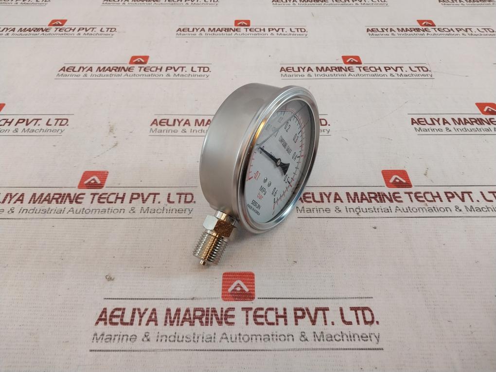 Seojin Pressure Compound Gauge -0.1 To 0.6 Mpa Cl 1.5 Ks B 5305 -1 To 6 Bar