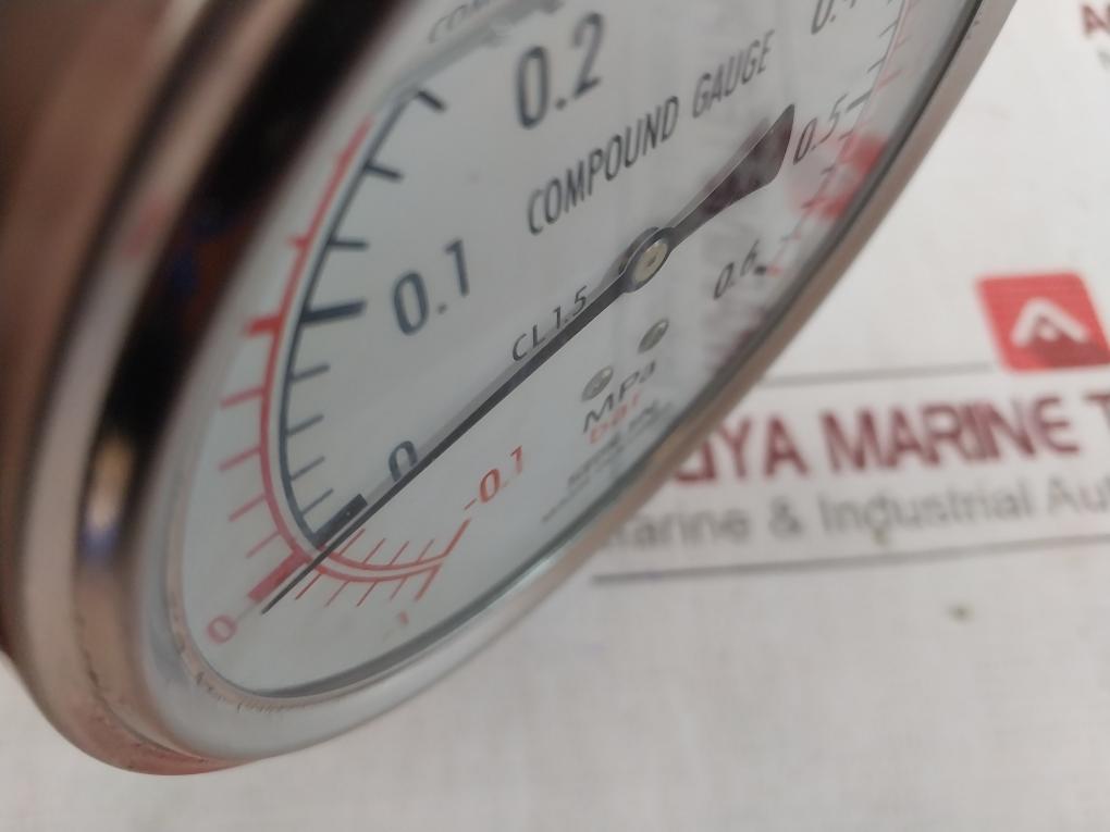 Seojin Pressure Compound Gauge -0.1 To 0.6 Mpa Cl 1.5 Ks B 5305 -1 To 6 Bar