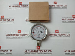 Seon Jin Oil100*B Compound Pressure Gauge Pf1/2" -1 To 6 Bar