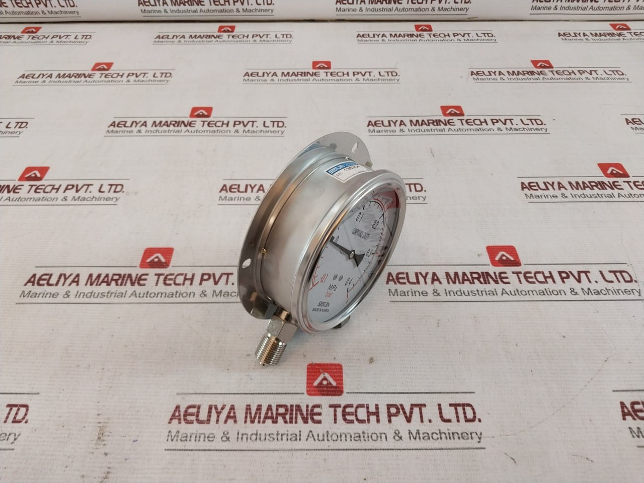 Seonjin Oil100*B Pressure Compound Gauge -0.1-0.4Mpa Ks B 5305